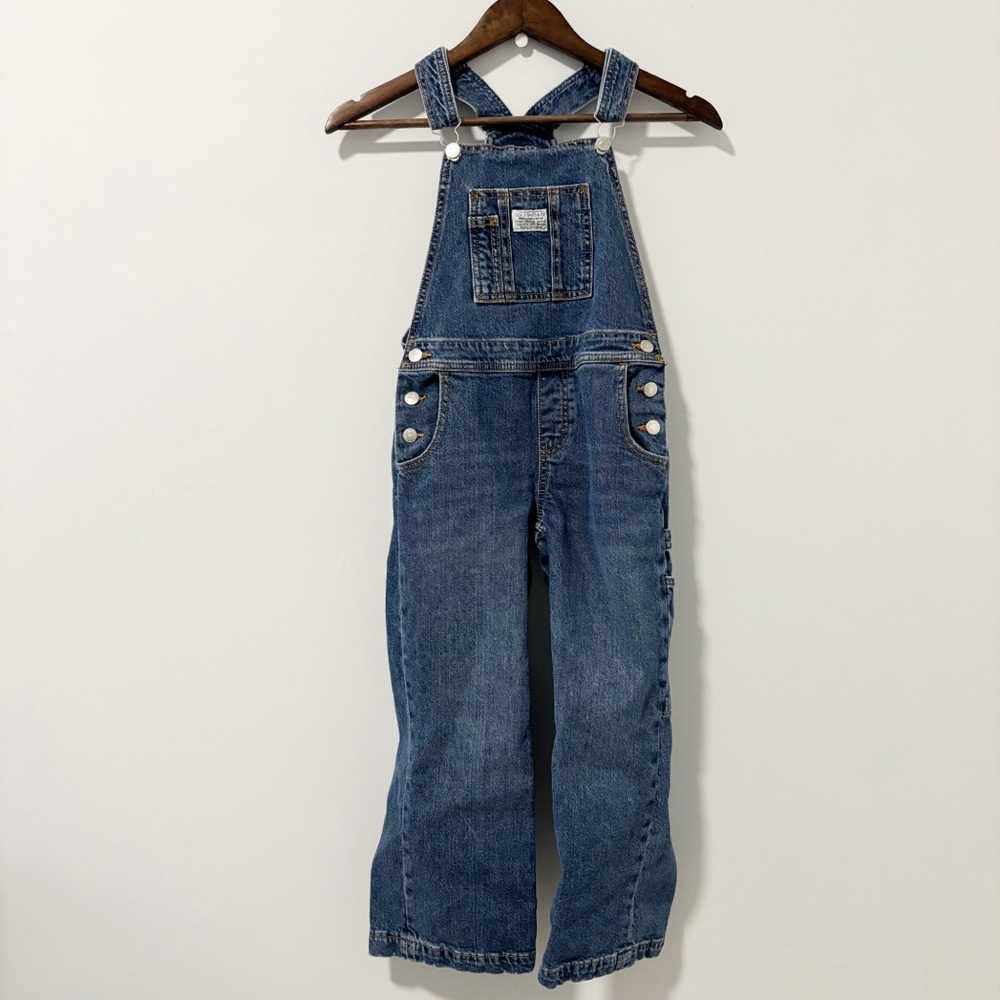 Levi's‎ Denim Baggy Overalls Girls Size 8 Blue Kidcore Creative Artsy Western